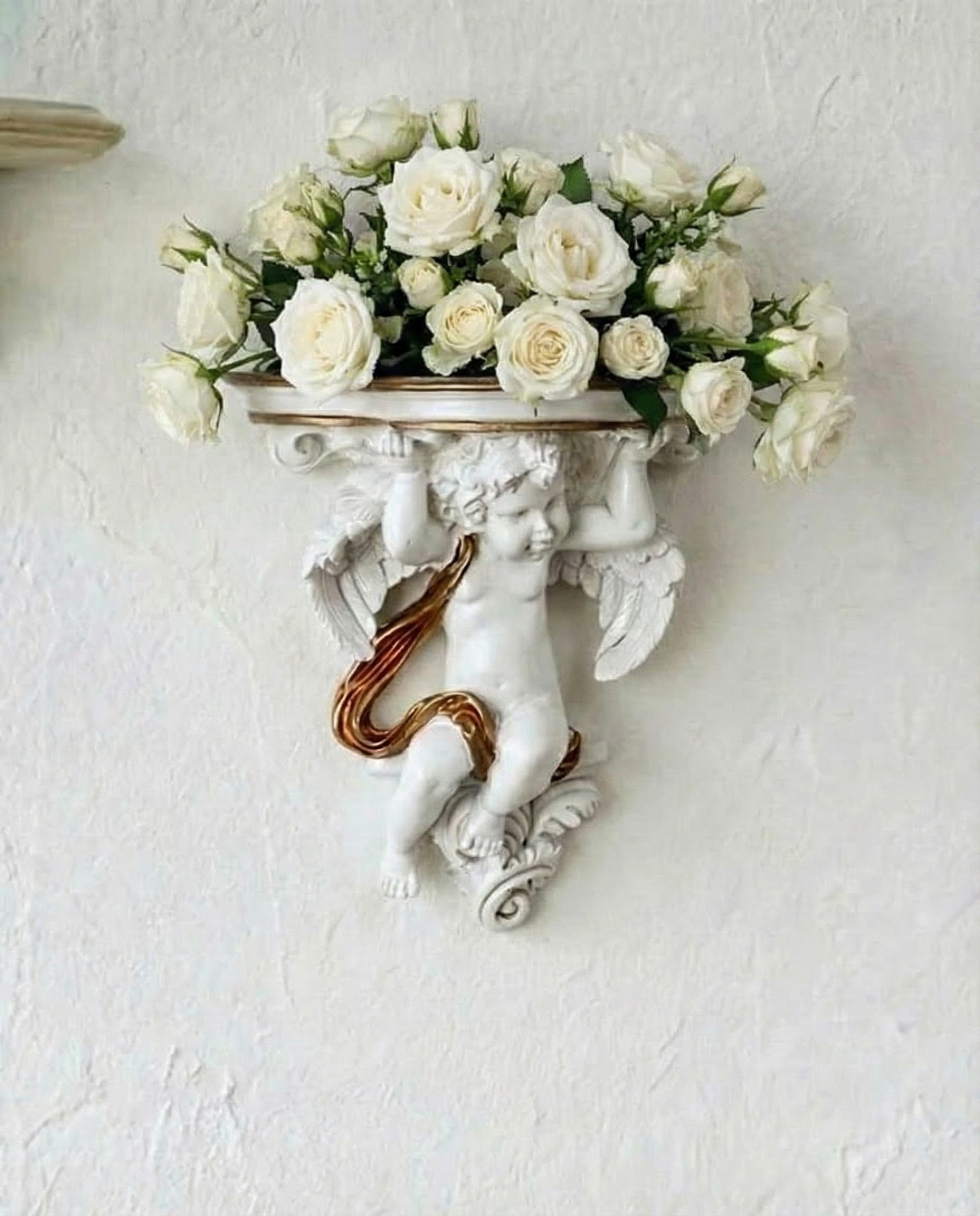 Angel Cherub Wall Vase 