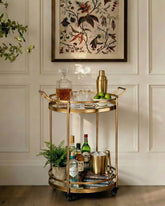 Glamour Sphere Bar Cart 