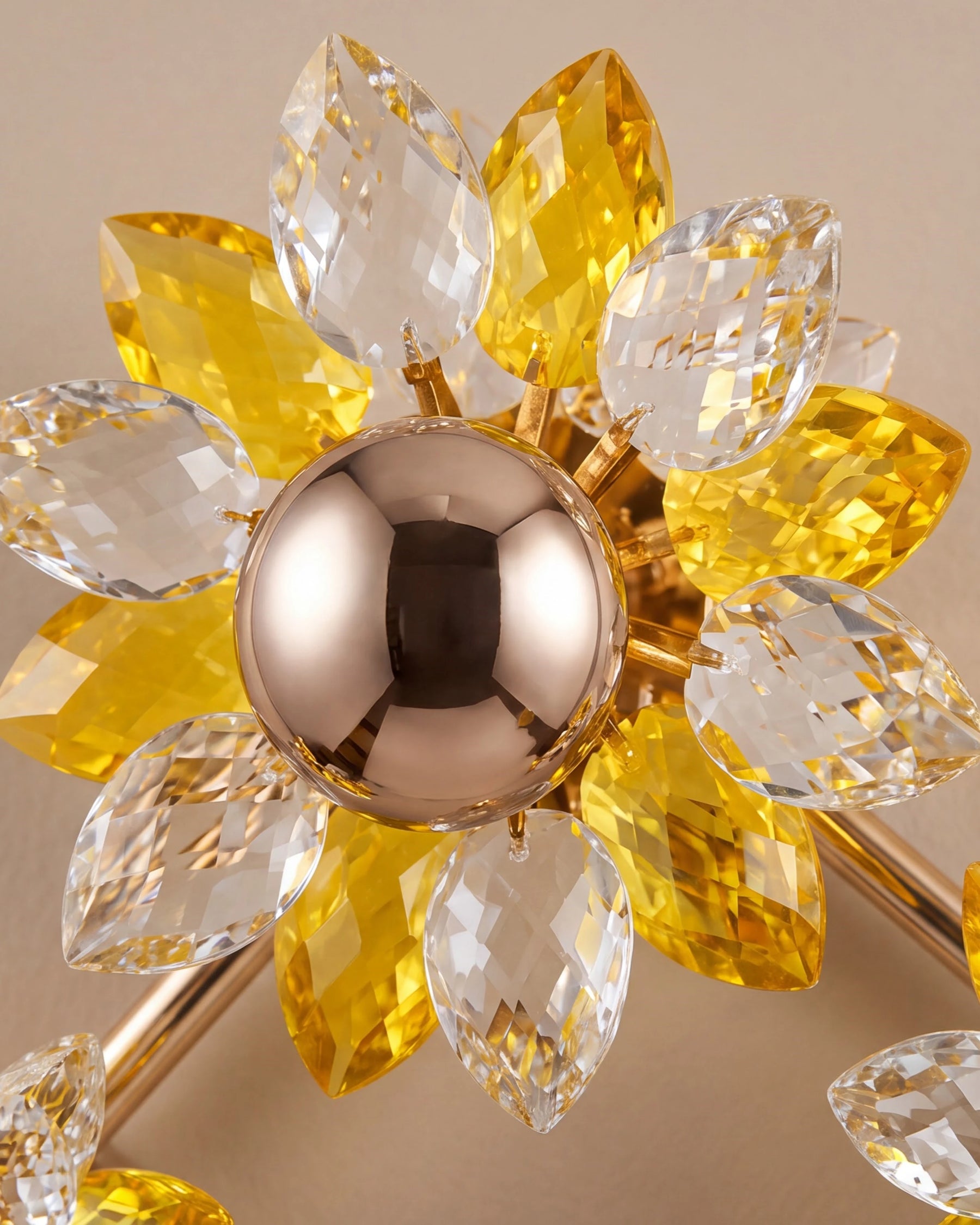 Sunflower Crystal LED Wall Sconce 