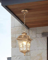 Heritage Bronze Outdoor Pendant Light - Bronze 