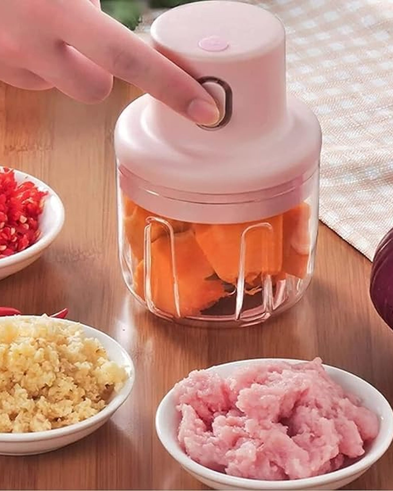 Rechargeable Fruit & Vegetable Cutter Speedy Chopper - The Decor Kart 