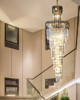 Contemporary Curved Crystal Chandelier - Small - The Decor Kart 