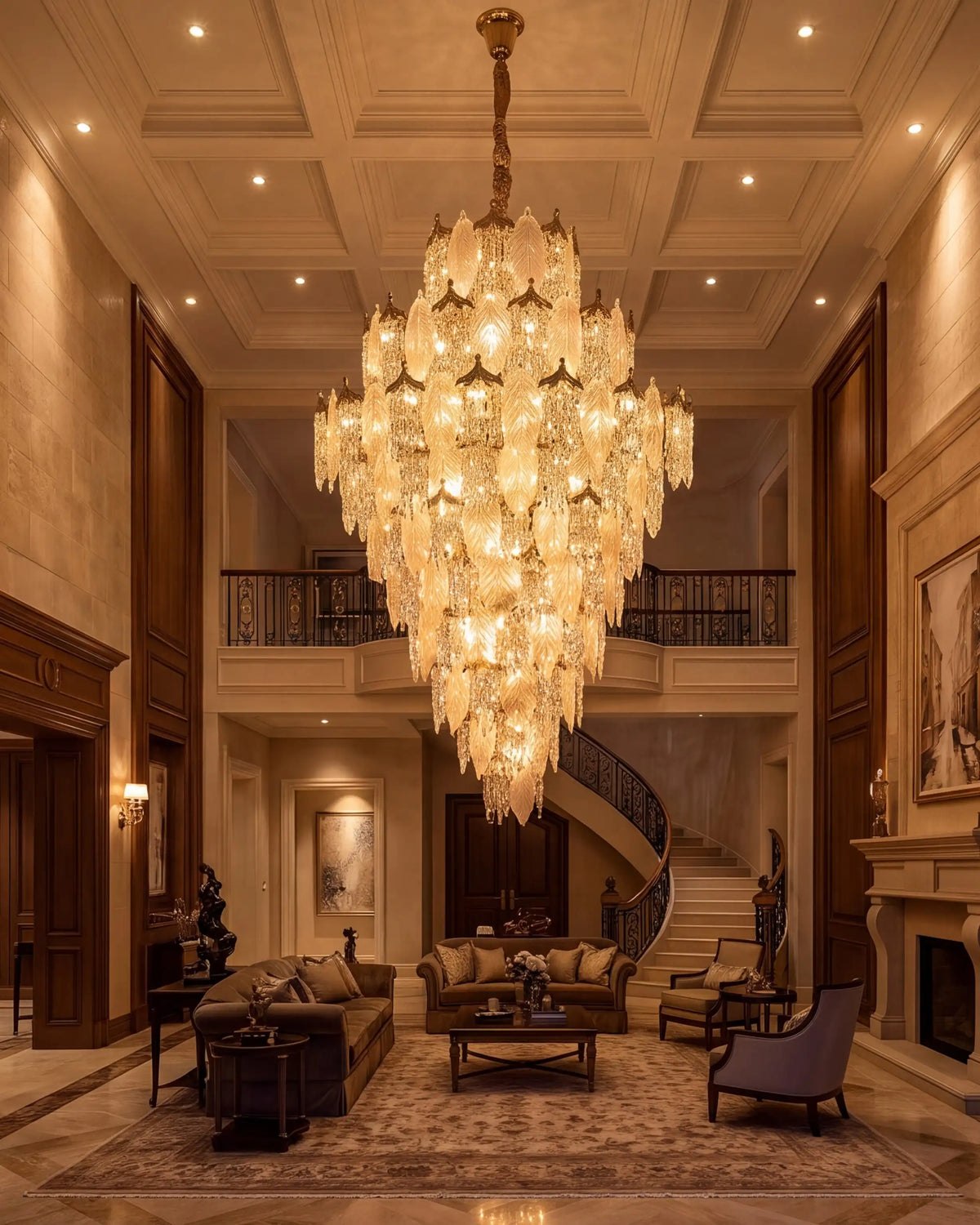 Celestia Majestic Cascade Double Height Chandelier