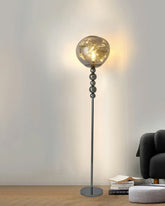 Cosmo Sphere Floor Lamp - Silver 