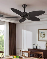 Coastal Breeze Woven Blade Pull Chain Ceiling Fan 