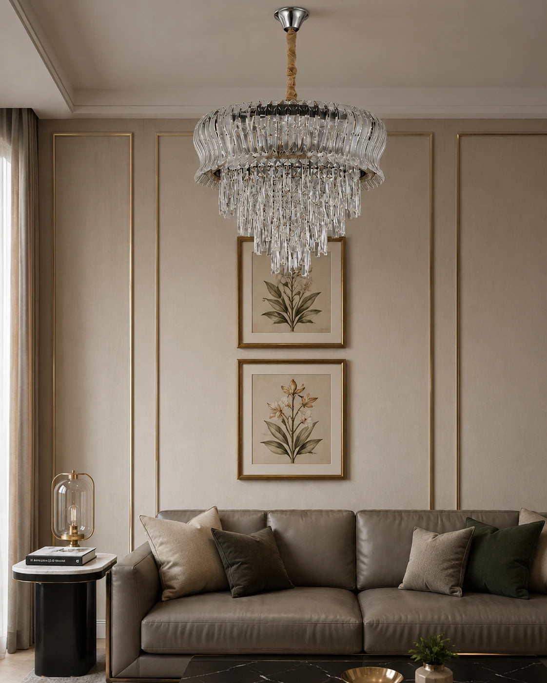 Seraphine Cascade Crystal Chandelier