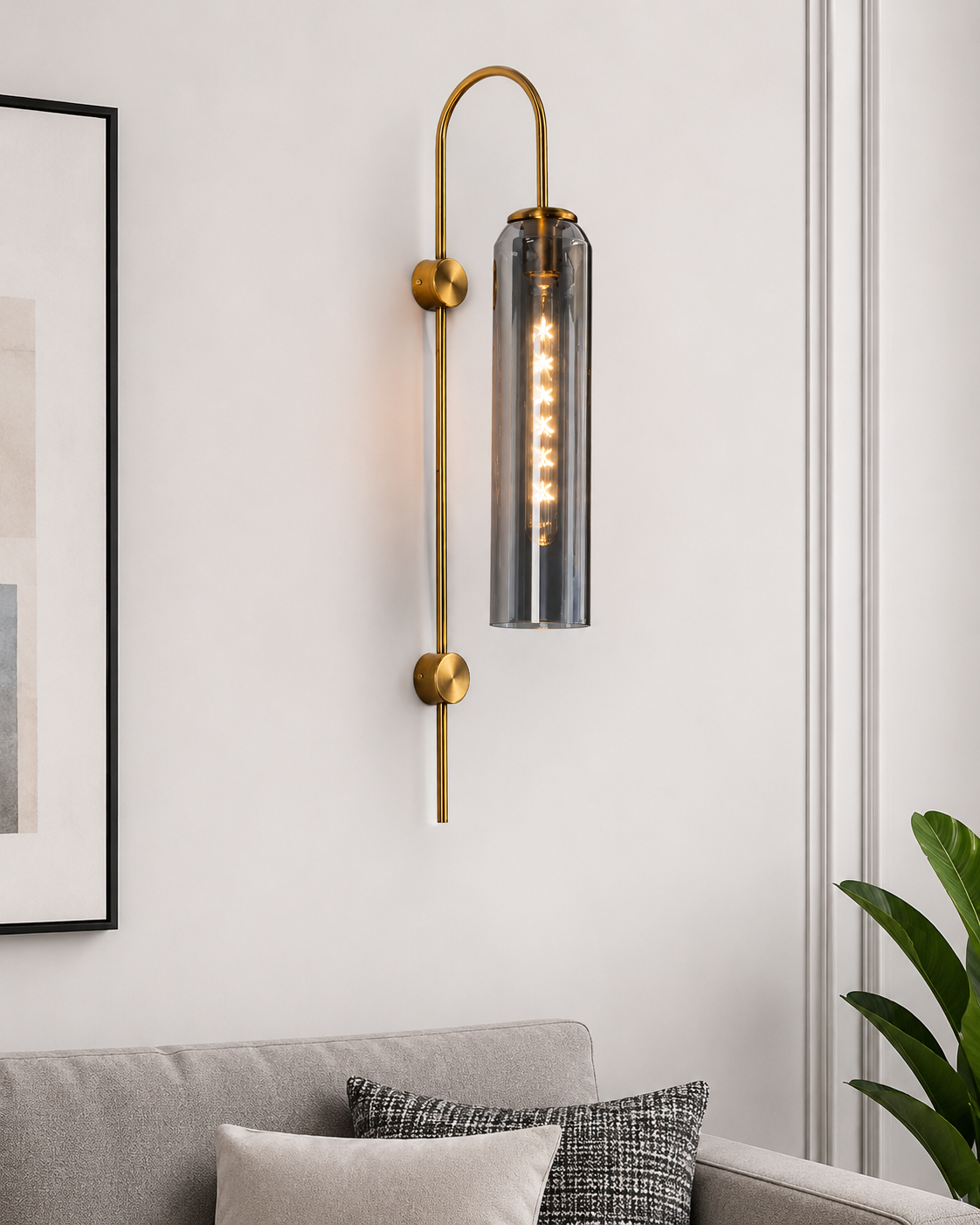 Ithaca Wall Sconce - Smoke