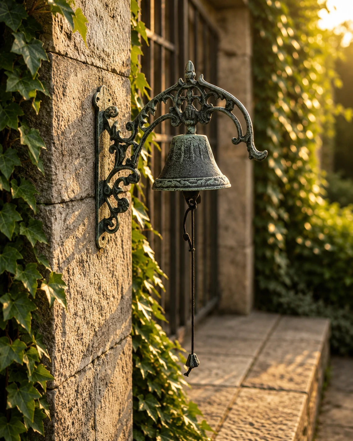 Cast Iron Wall Mounted Victorian Bell 