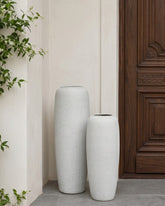 Pebble Finish Designer Floor Vase - Set Of 2 