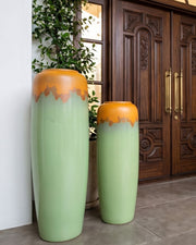 Verdant Harmony Floor Vase - Set Of 2