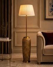 Rustic Earth Tone Floor Lamp