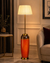 Crimson Ombre Floor Lamp 