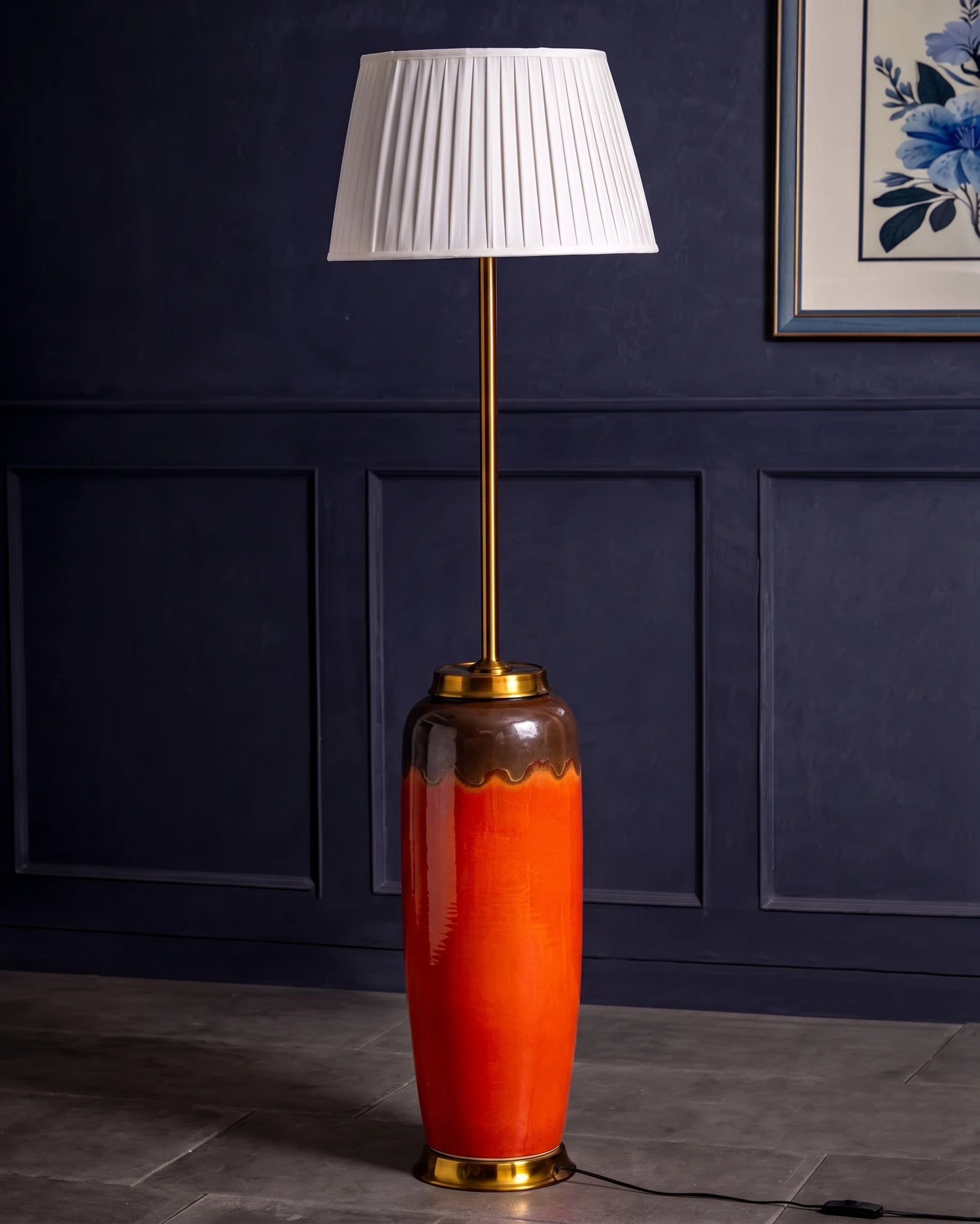 Crimson Ombre Floor Lamp 