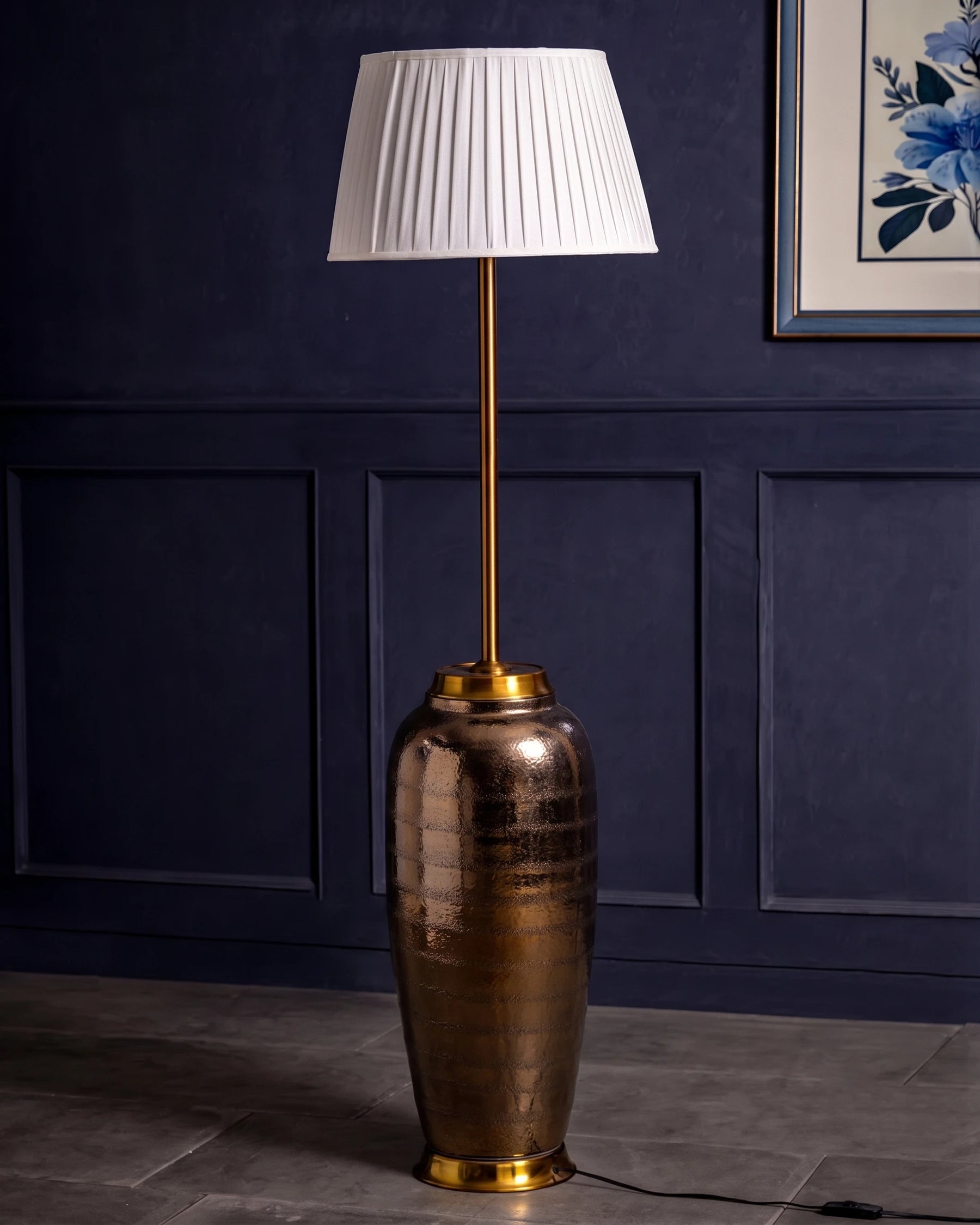 Antique Bronze Floor Lamp 
