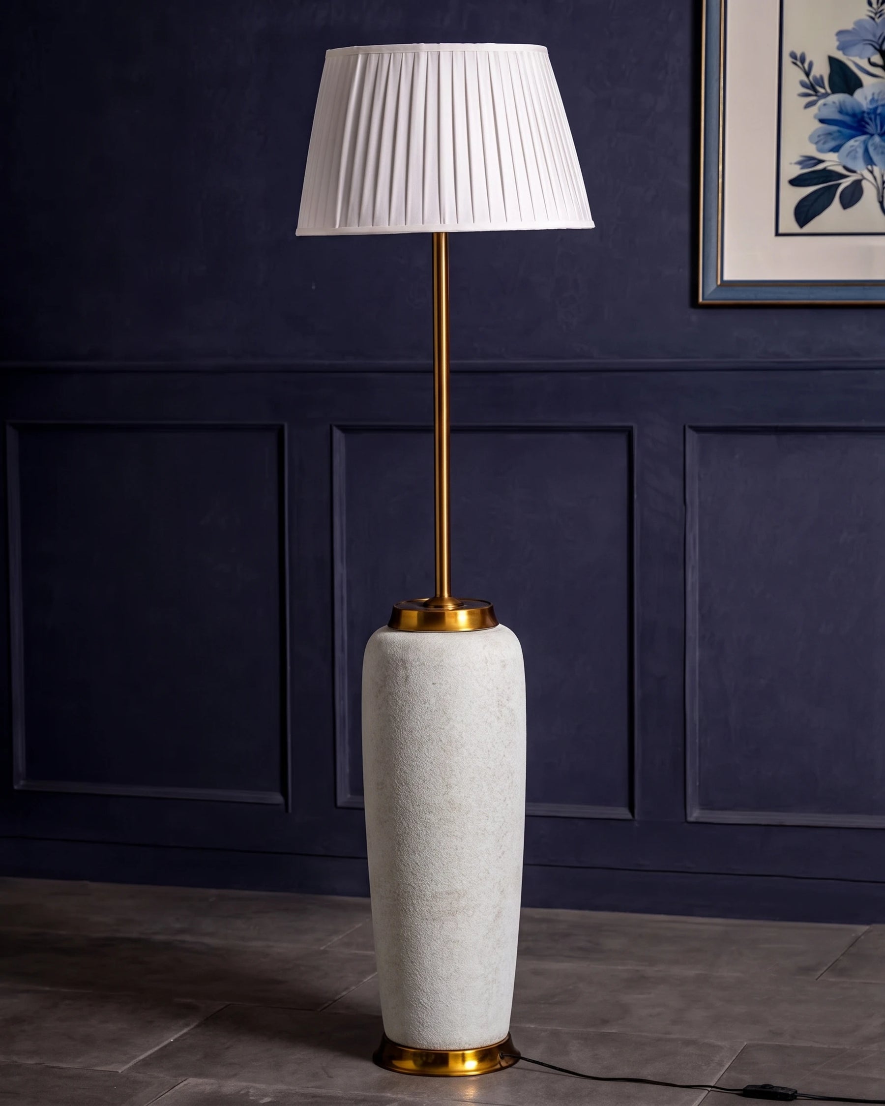 Pebble Finish Designer Floor Lamp 