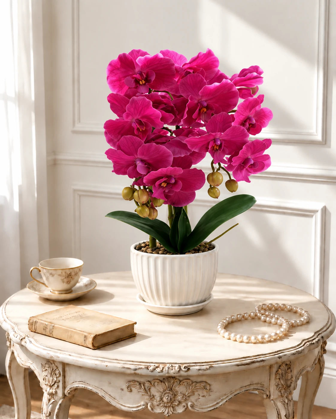 Moth Orchid Artificial Flower Arrangement - Pink