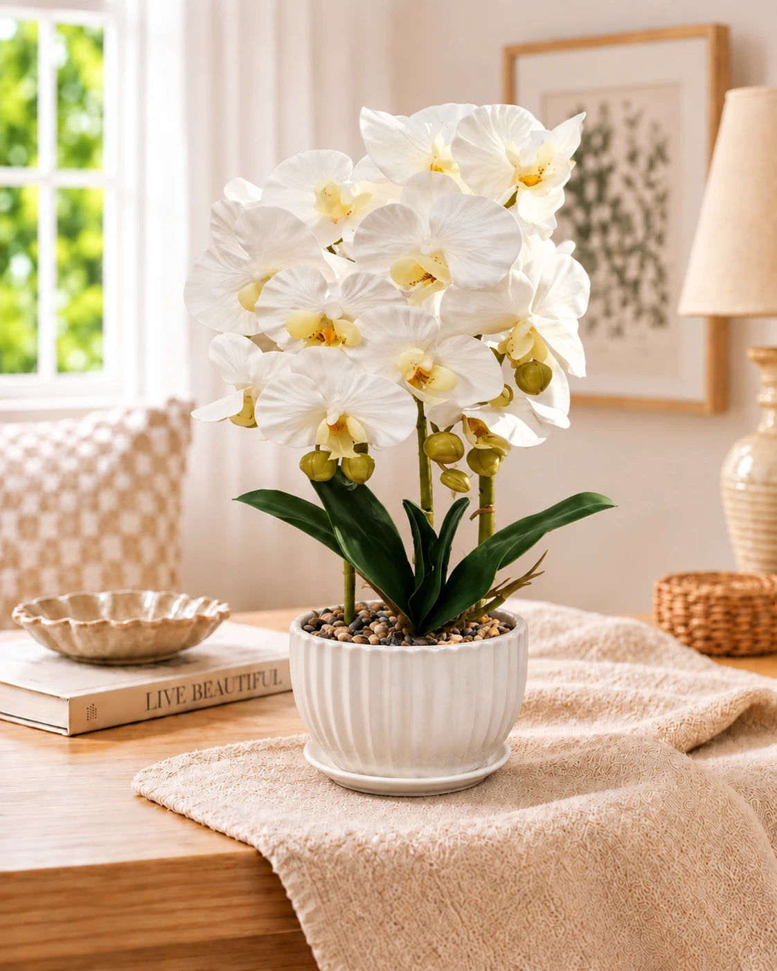 Moth Orchid Artificial Flower Arrangement