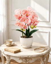 Moth Orchid Artificial Flower Arrangement - Peach