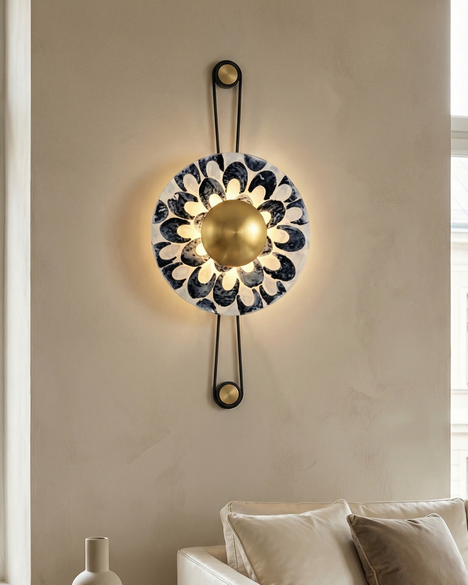 Florvex Mosaic Disc Wall Light 