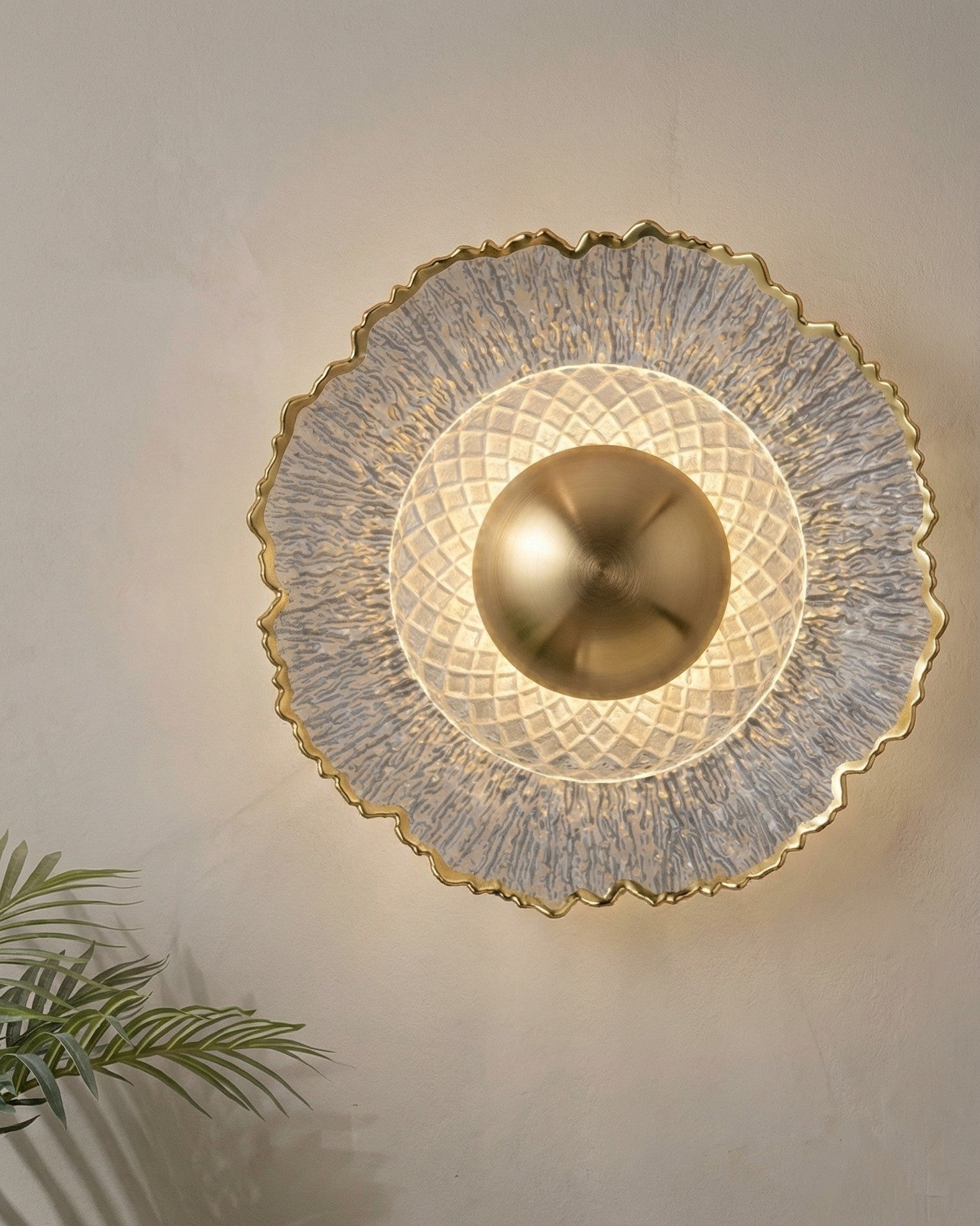 Aurevon Prismora Disc Wall Light 
