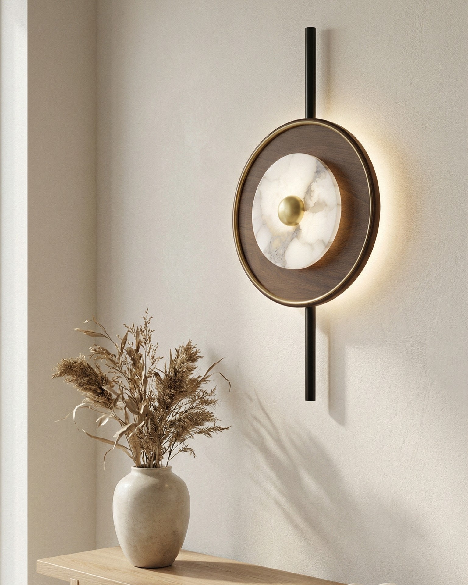 Walnora Eclipse Disc Wall Light 