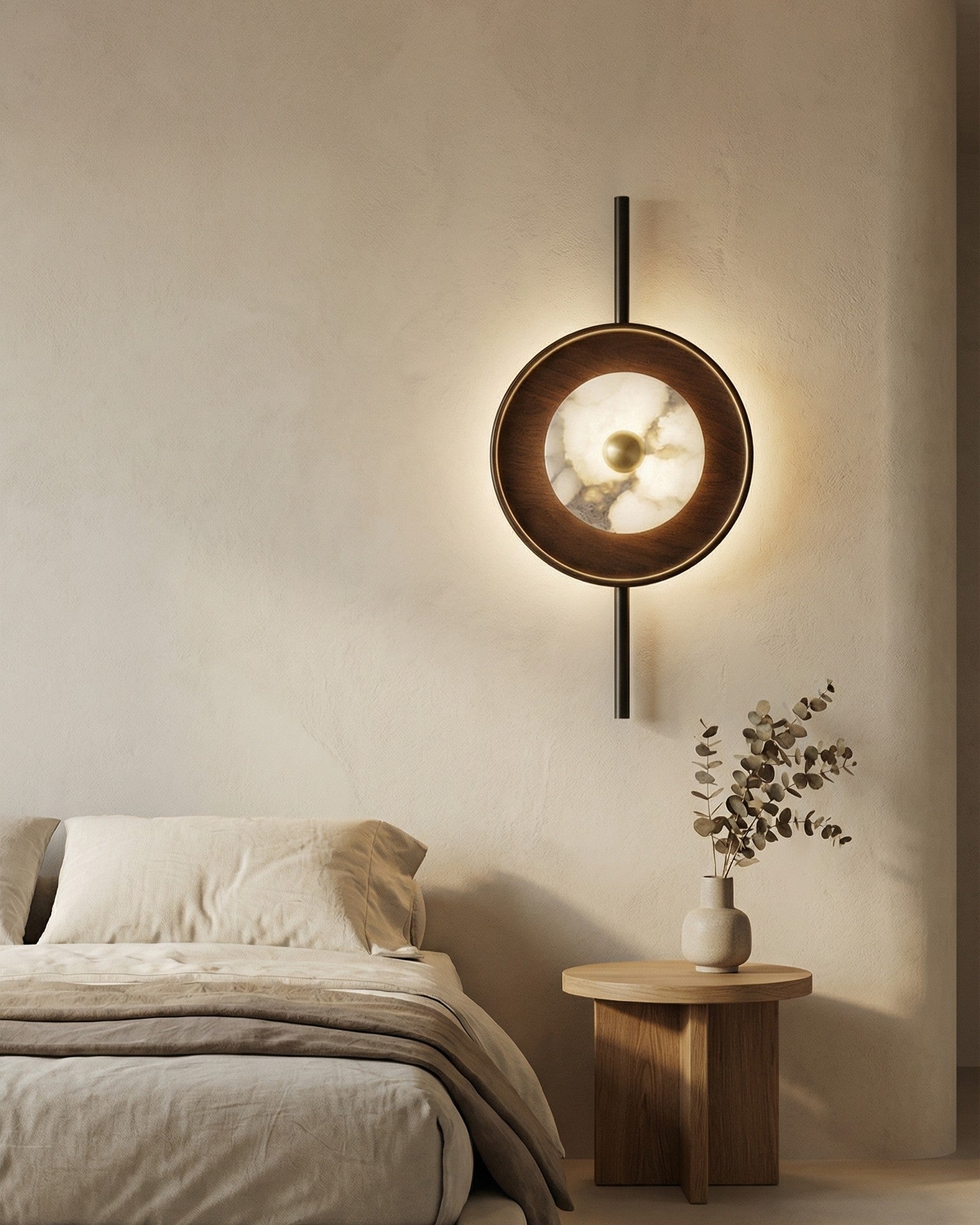 Walnora Eclipse Disc Wall Light 