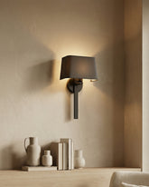 Velmora Shadecrest Wall Light - Black 