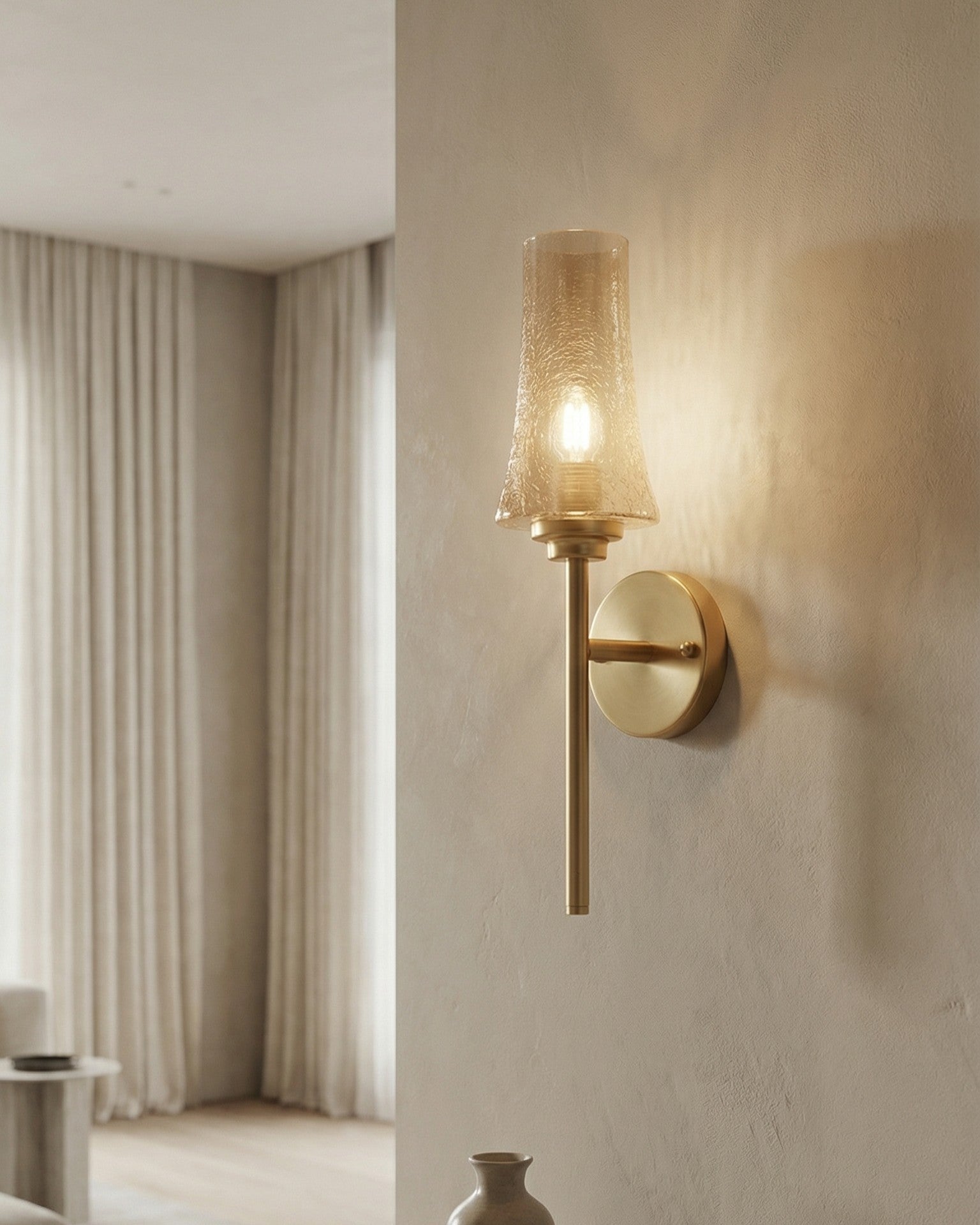 Elvara Gleam Wall Light - Amber 