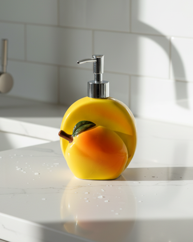 Apple Sope Dispoance With Scrub Holder 