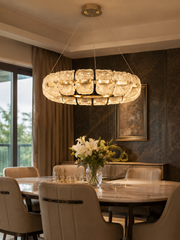 Aurelia Sculpted Halo Chandelier