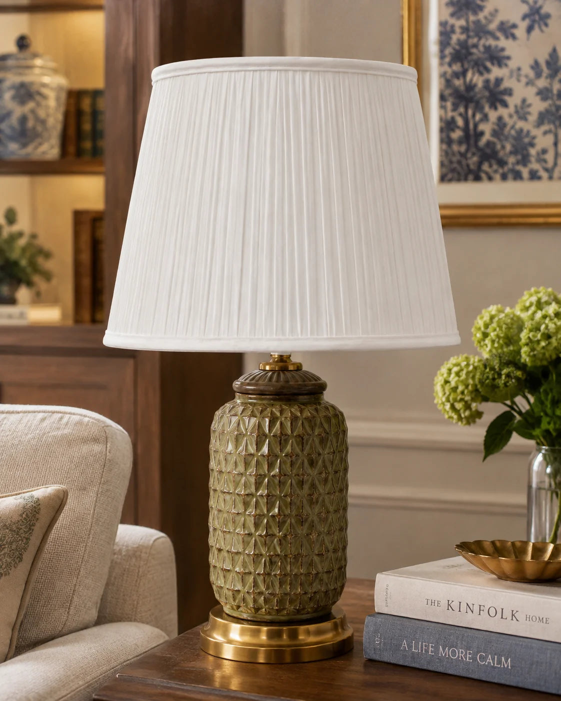 Sage Diamond Table Lamp - Large 