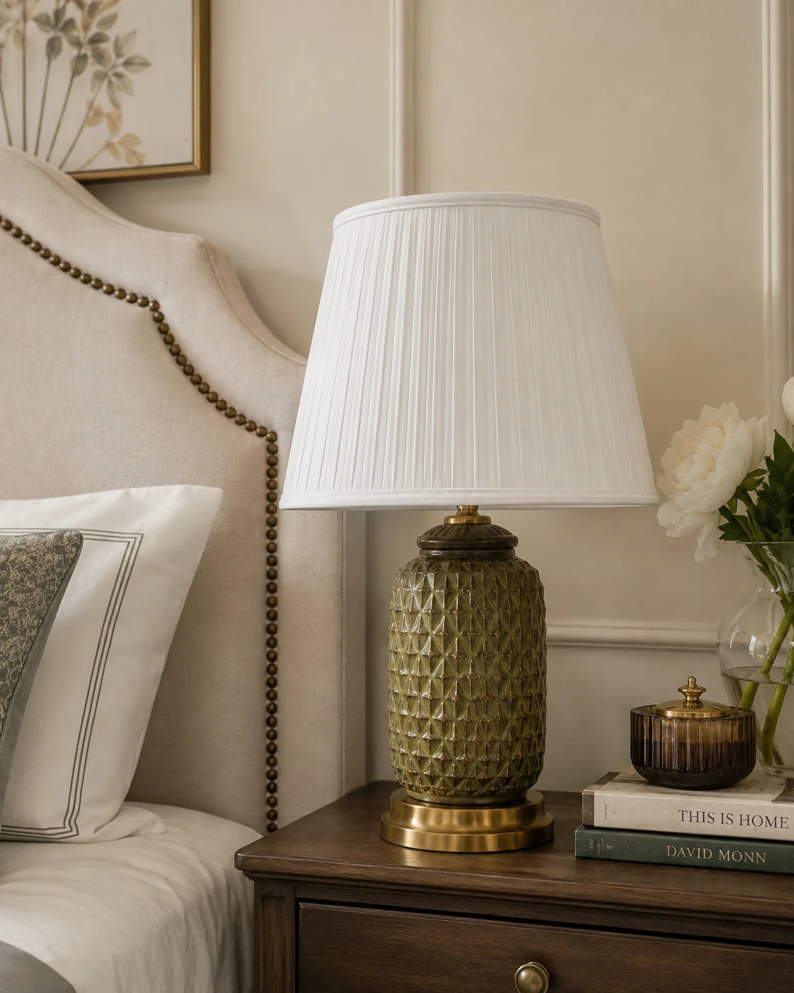 Sage Diamond Table Lamp - Large 