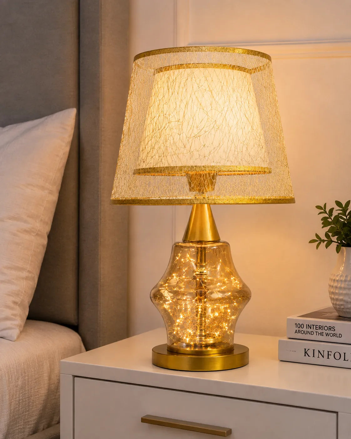 Gilded Starlight Dual-Lit Table Lamp