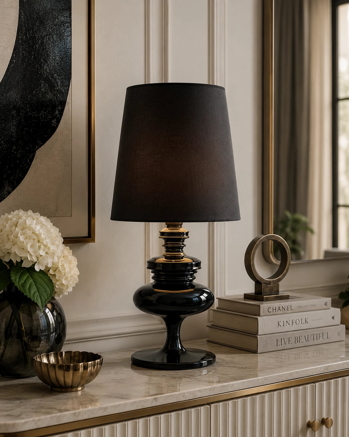 Imperial Glow Table Lamp - Black 