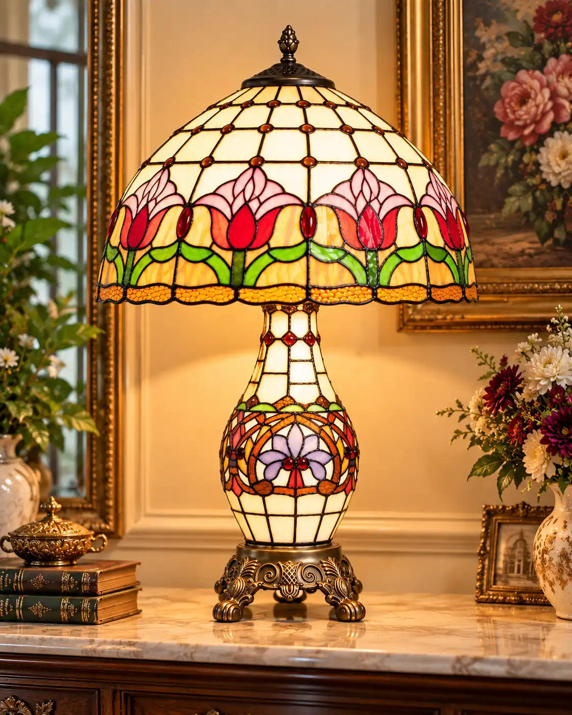 Tiffany Floral Table Lamp
