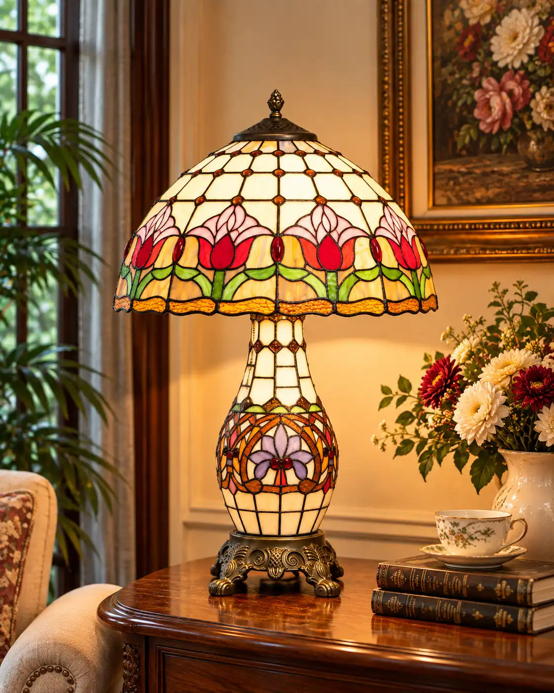 Tiffany Floral Table Lamp