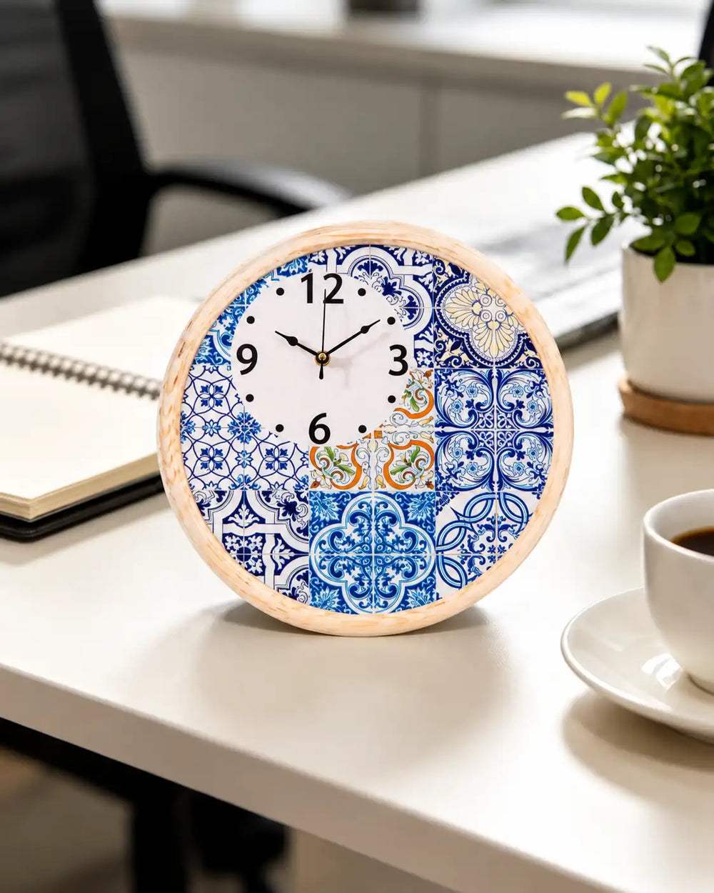 'Time's Artistry' Decorative Table Clock