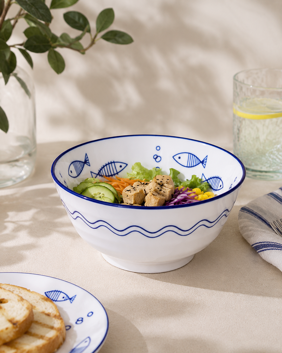 Ocean Breeze Ceramic Bowl