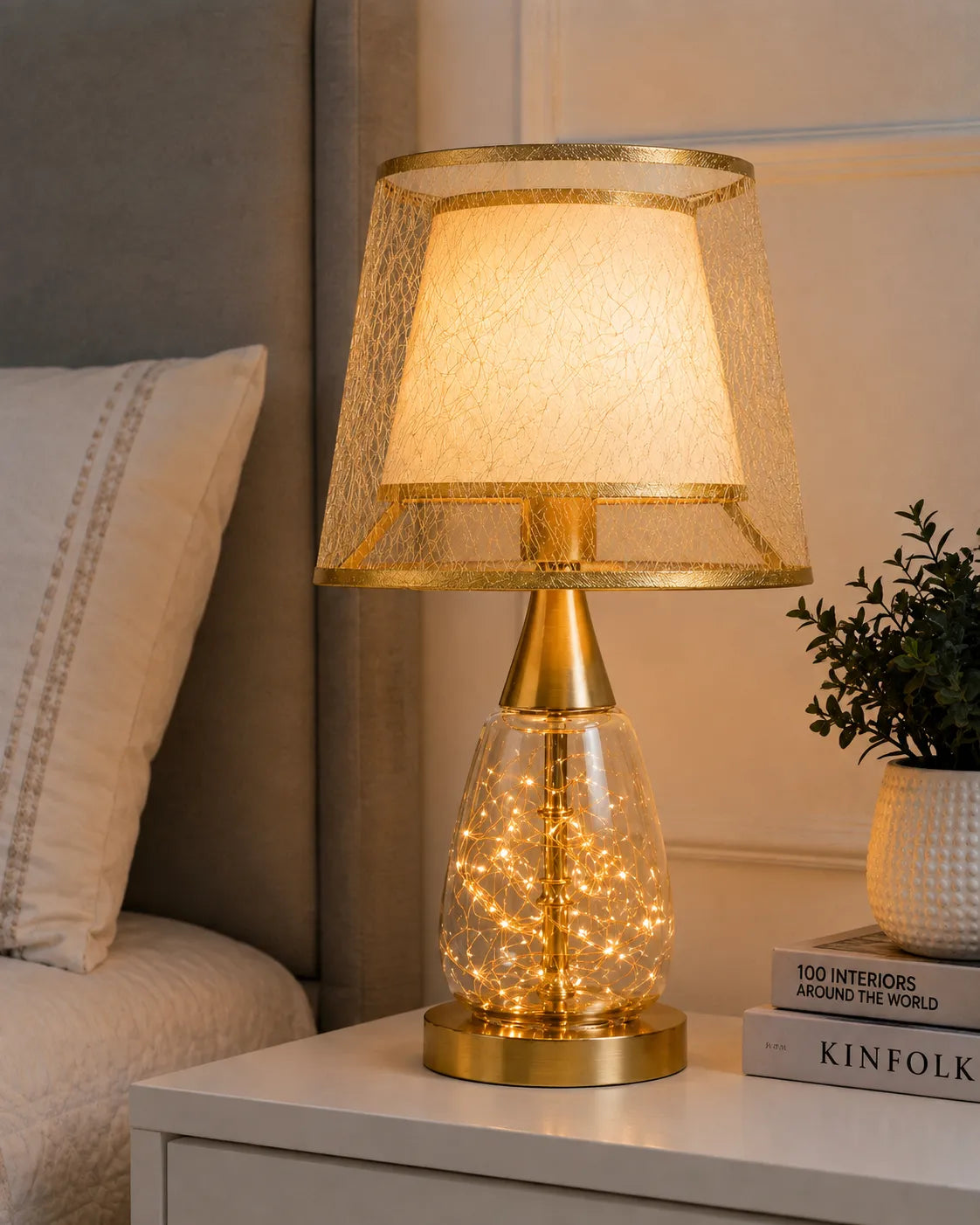 Gilded Starlight Dual-Lit Table Lamp