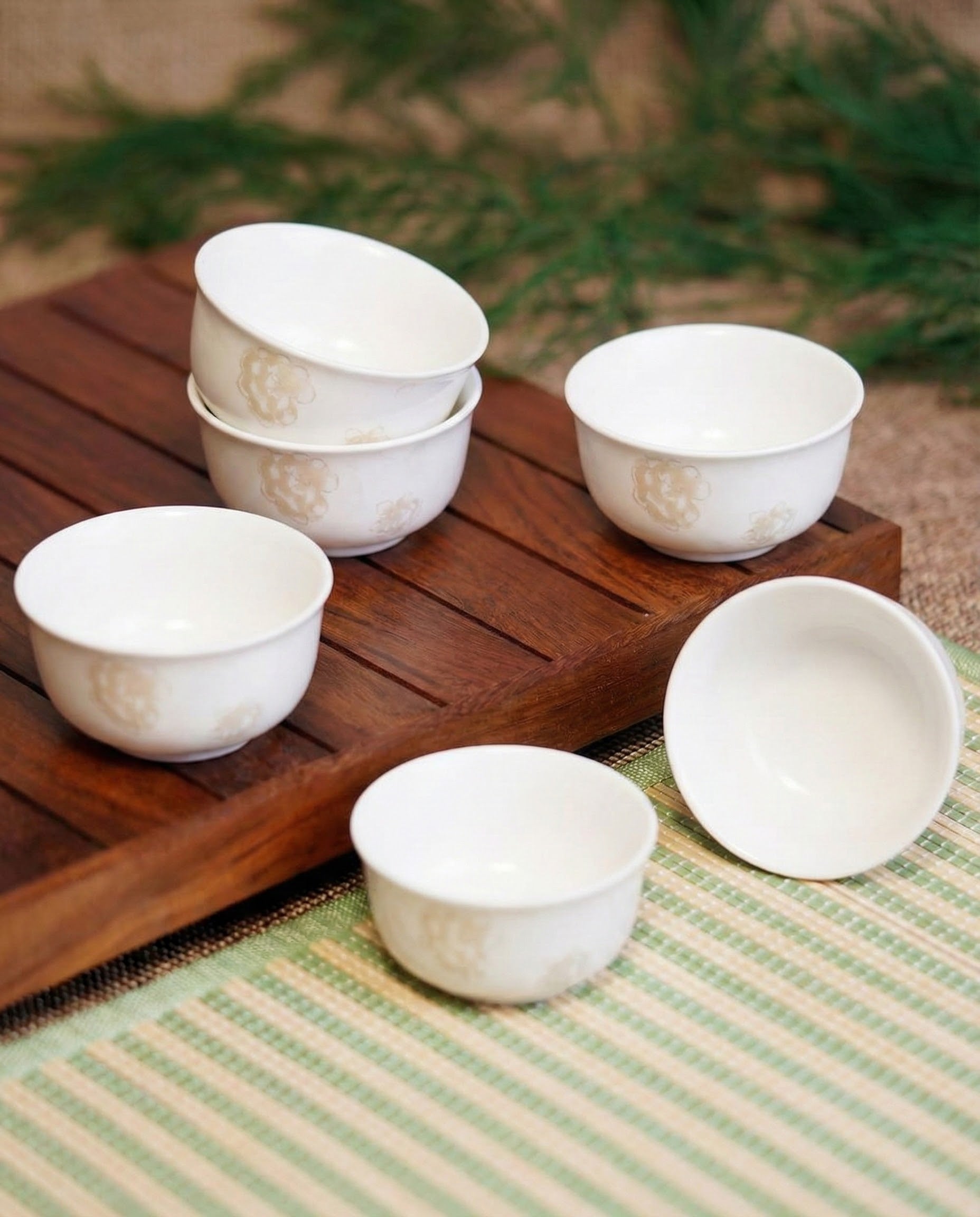 Elegant Shine Porcelain Katori - Single