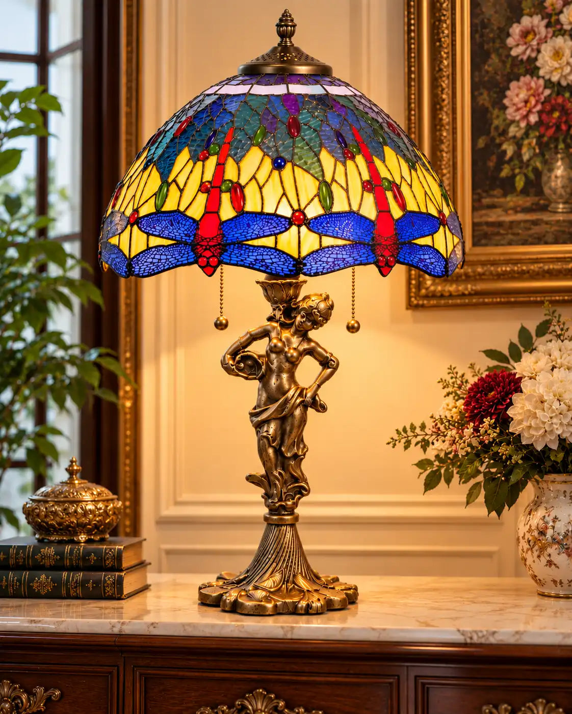 Enchanted Muse Tiffany Table Lamp
