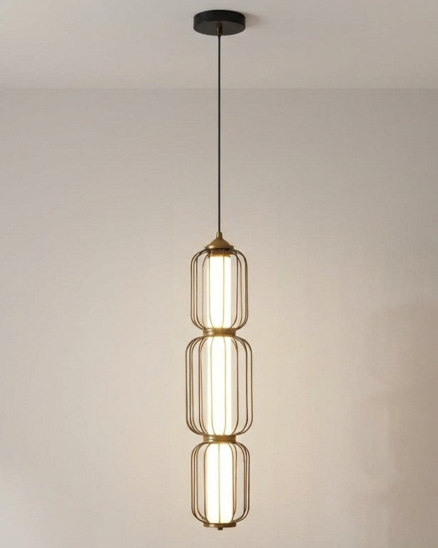 Vertique Cage Column Pendant Light 