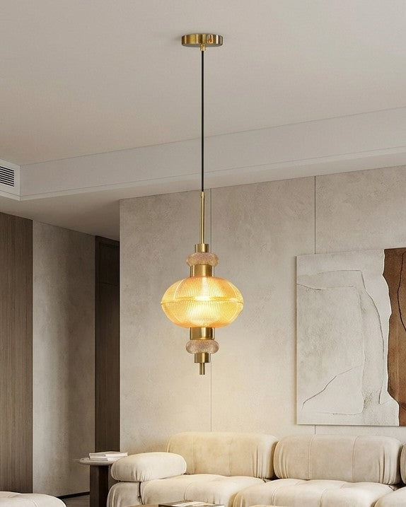Aurelix Orbit Pendant Light - Amber 