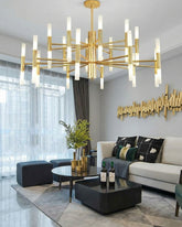 Aureline Axis Rod Chandelier 