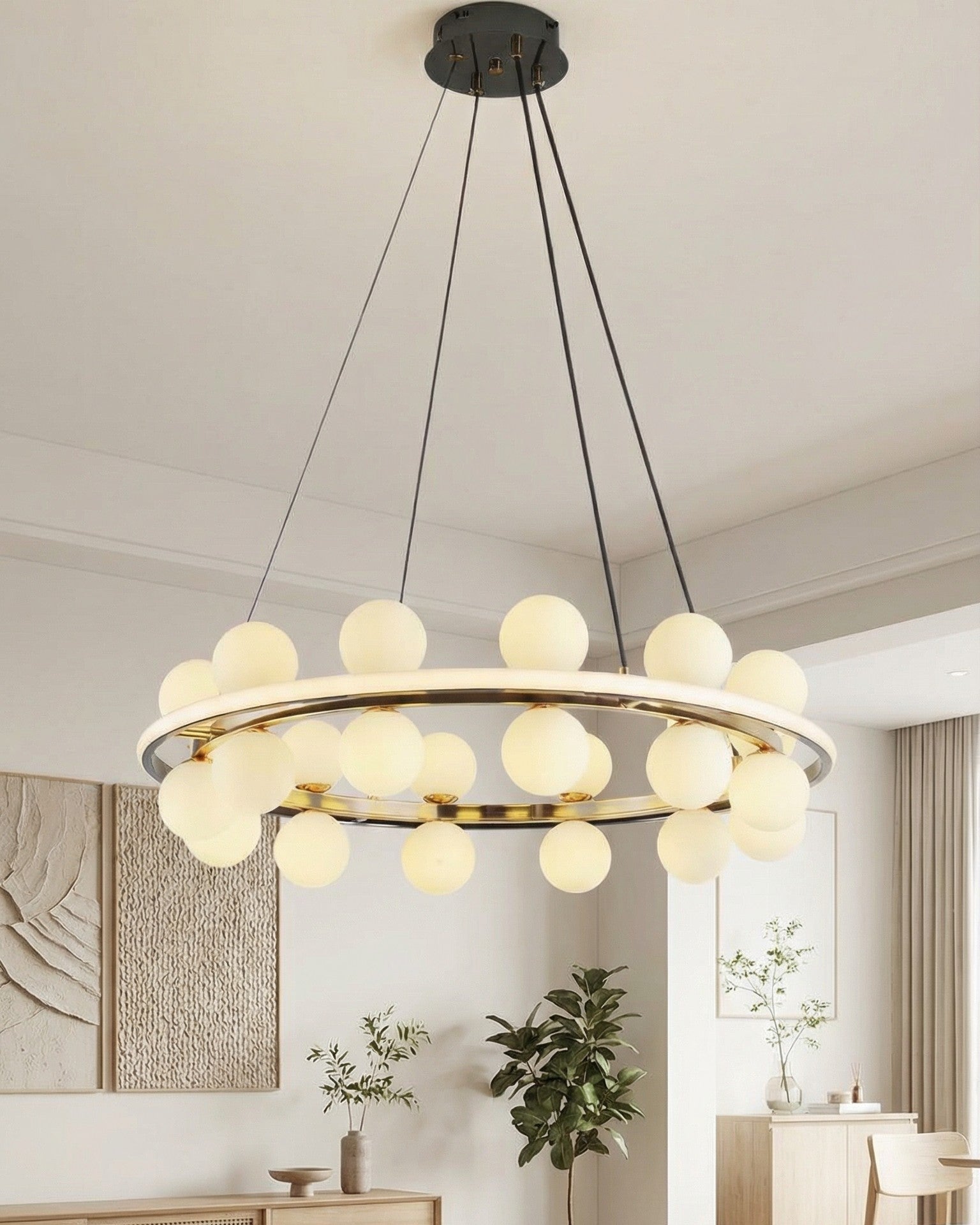 Celestial Orbit Globe Chandelier 