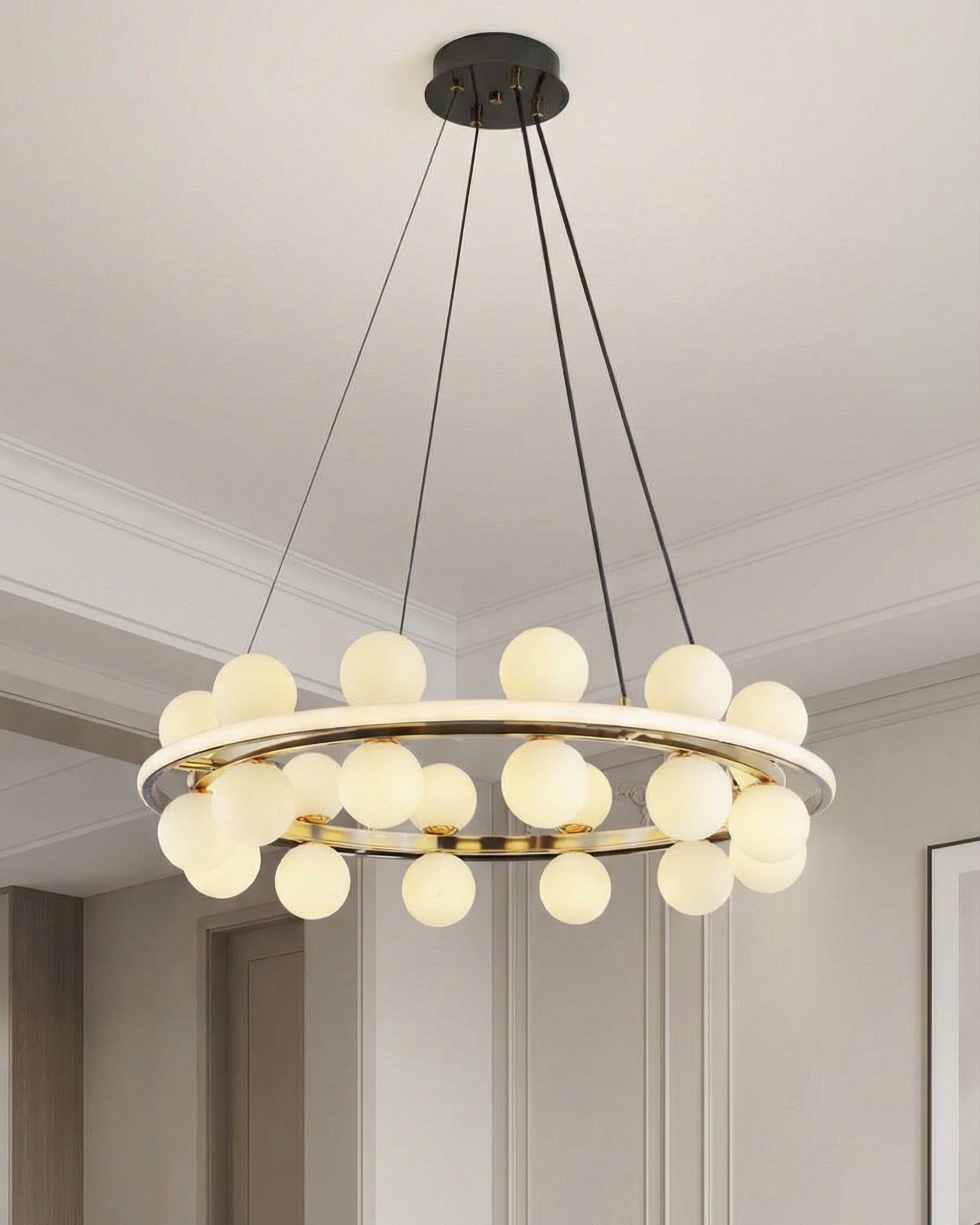 Celestial Orbit Globe Chandelier 