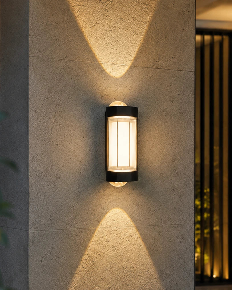Aureon Pillar Outdoor Wall Light 