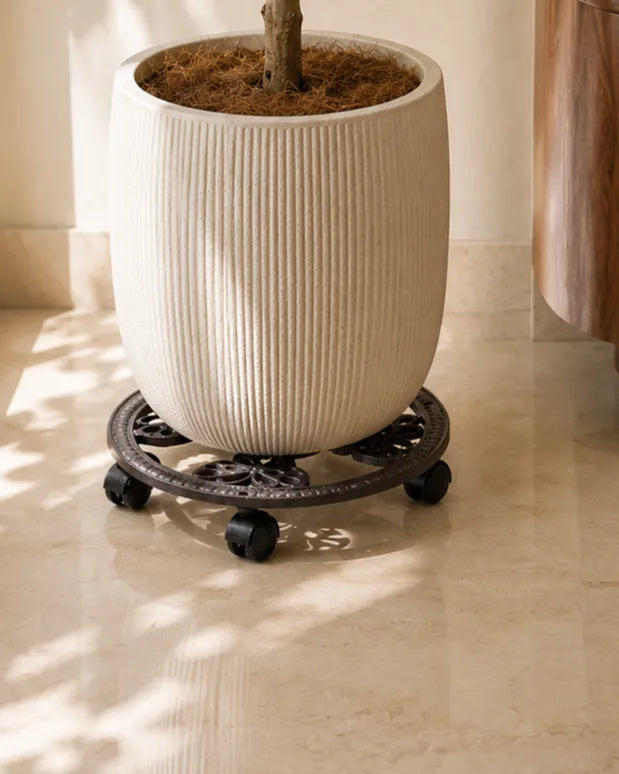 Regal Cast Iron Plant Caddy 