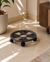 Regal Cast Iron Plant Caddy 
