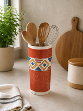 Artisan Ceramic Utensil Holder 